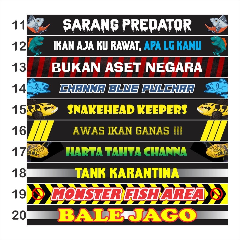 

Sticker stiker Setiker List Wallpaper Aquarium akuarium Ikan Chana Arwana 120 110 100 90 CM