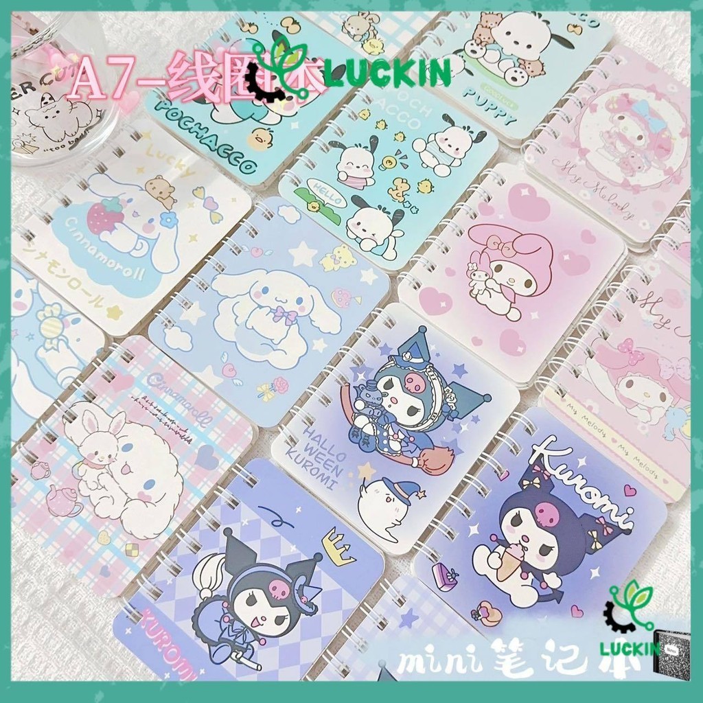 

Notebook Ring Memo Motif sanrio/Buku Catatan Ring/Buku Tulis Ring