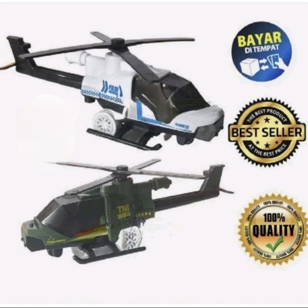TENTARA HELIKOPTER mainan helikopter polisi tentara indonesia fullback MM 07 COD