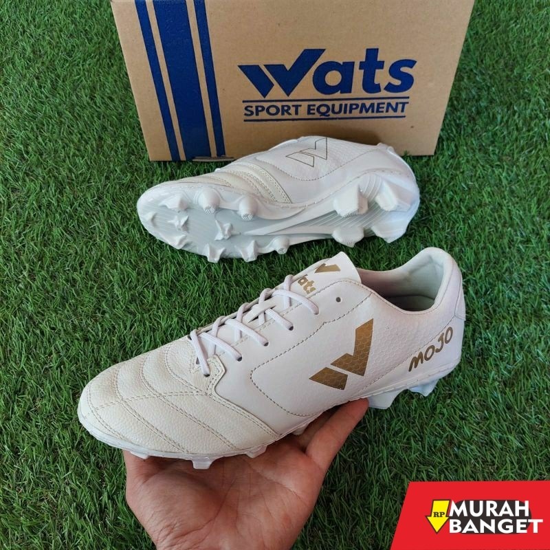Sepatu specs keren- Sepatu bola kulit WATS new mojo original free jahit outsole dan deker