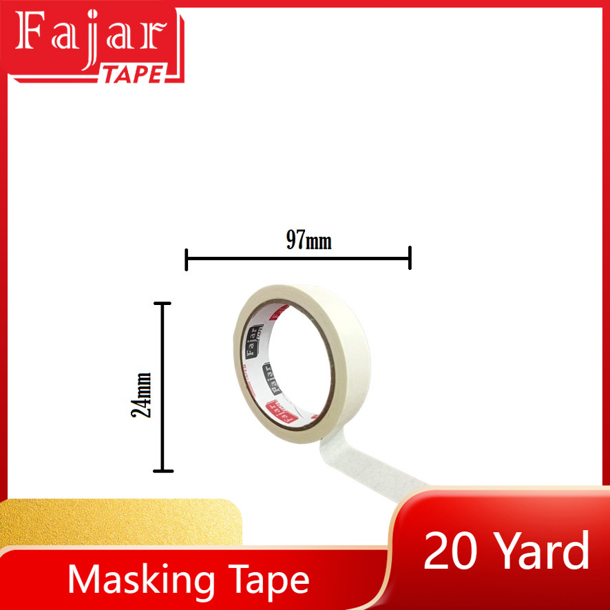 

Masking Tape/ Masking Tape white/ 24mm x 20y Yard (Full Meter)