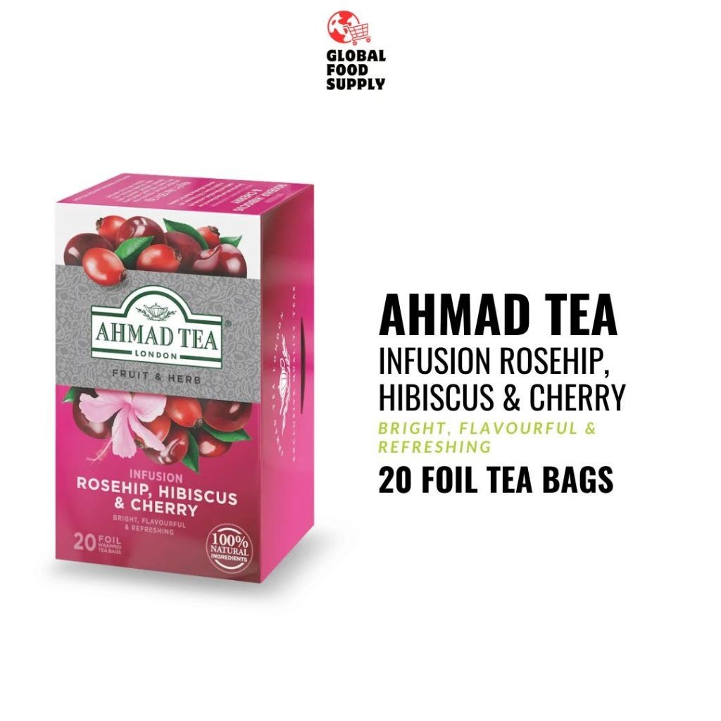 

Ahmad Tea Rosehip, Hibiscus & Cherry Infusion 20's 40 gr