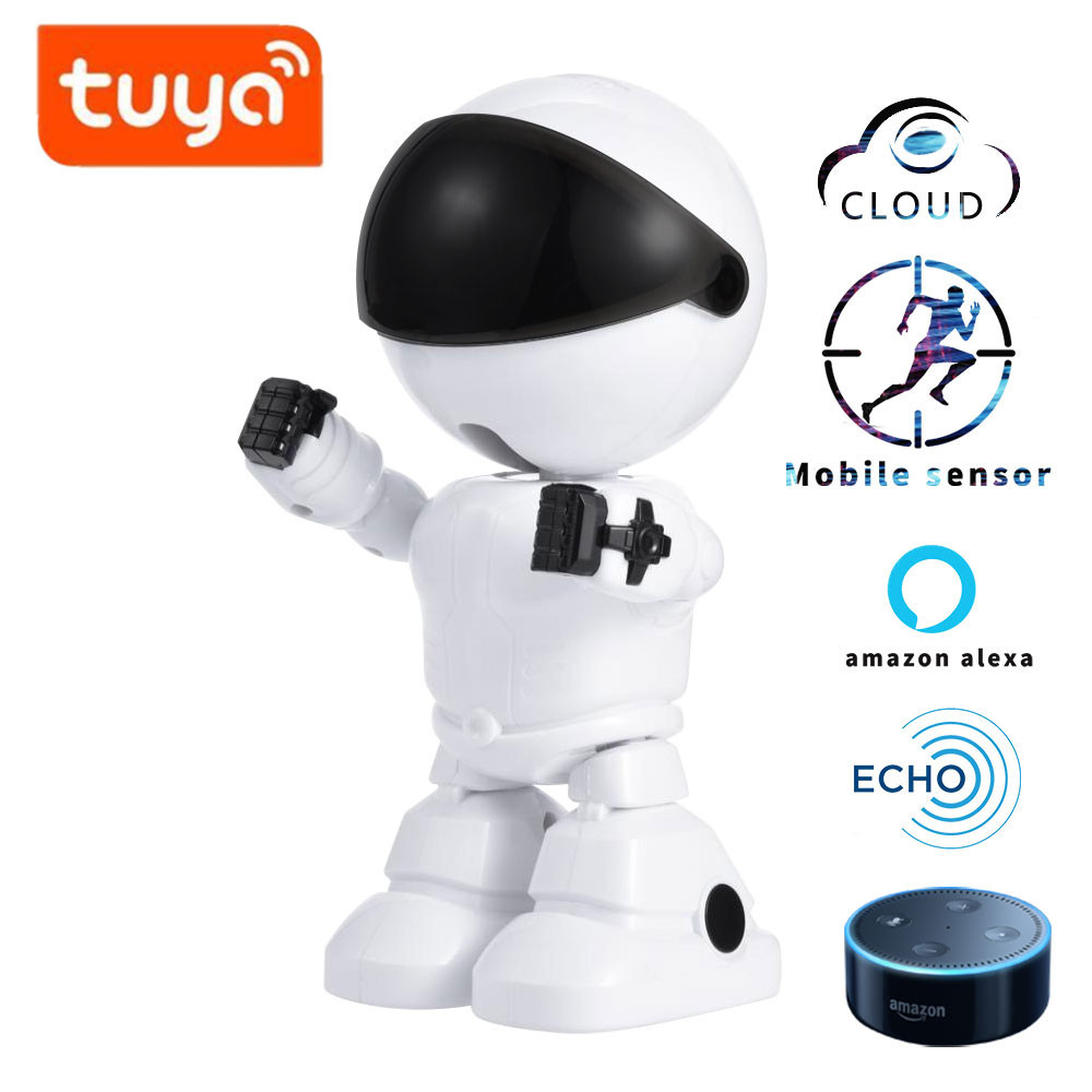 TUYA Alexa Echo Baby Monitor Wifi Two-way Audio Robot Camera 1080P HD Network IP Night Vision Motion