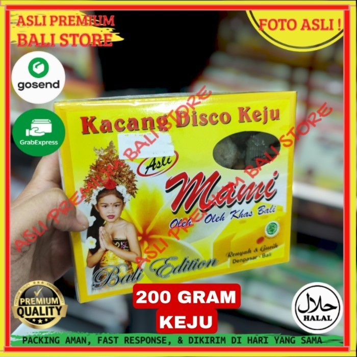 

OLEH OLEH MAKANAN CEMILAN CAMILAN SNACK KULINER KHAS ASLI ORI ORIGINAL BALI KACANG DISCO KEJU 200 GR GRAM