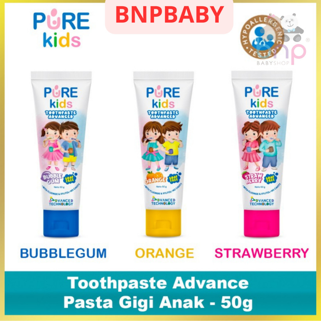 Pure Kids Toothpaste Advanced With Flouride & Xylitol