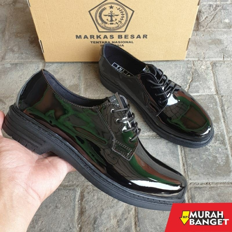 Sepatu pdh- SEPATU PDH JATAH MABES TNI ORIGINAL/SEPATU PDH TNI POLRI