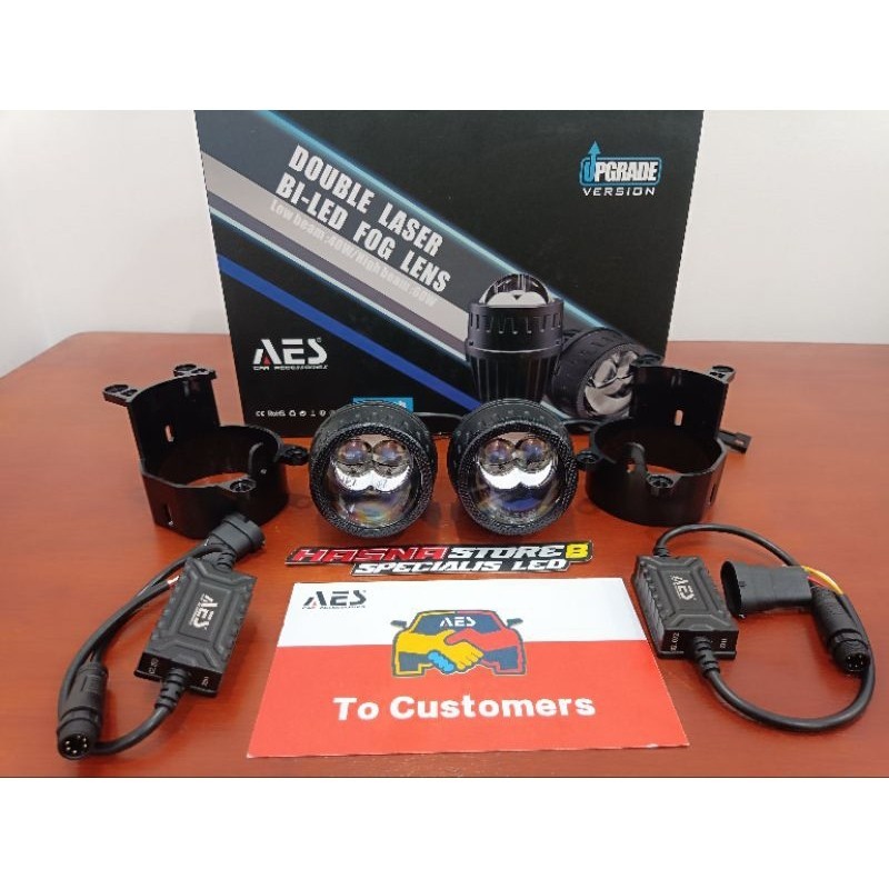 FOGLAMP BILED AES 2 INCH DOUBLE LASER MOBIL