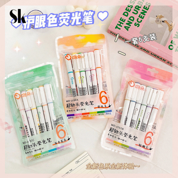 

SKSHOP Stabilo / Highlighter Warna Warni 1 Set isi 6 pcs - PE010