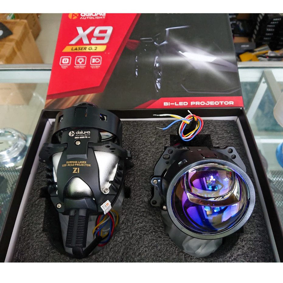 Projie Proji Projector Biled Deluxe Autolight Deluxe X9 LASER G.2 85w