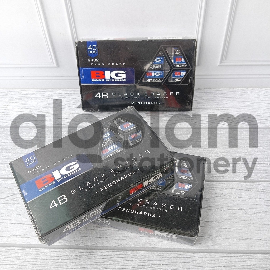 

SATU PACK ( 40 PCS ) Penghapus Kecil HItam BIG