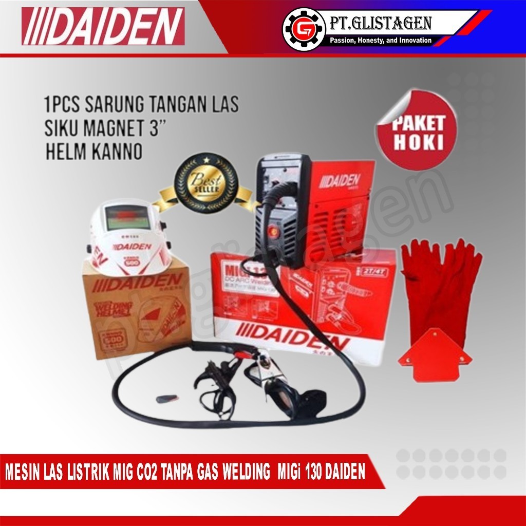 DAIDEN MIG 130 Mesin Las Listrik MIG / MIGi / MAG / Co2  / Tanpa Gas