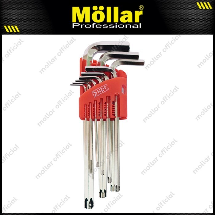 HDT KUNCI L SET PANJANG KOMBINASI BINTANG 9 PCS