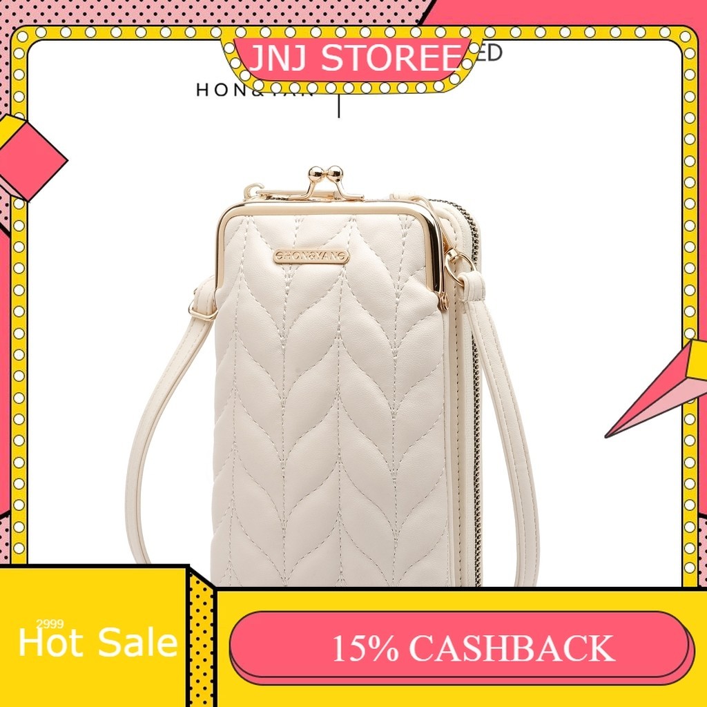 5.5 BIG SALE HONYAN Tas Wanita Selempang Tas HP Wanita Sling bag Branded Import Ori - Aijo Sling Bag