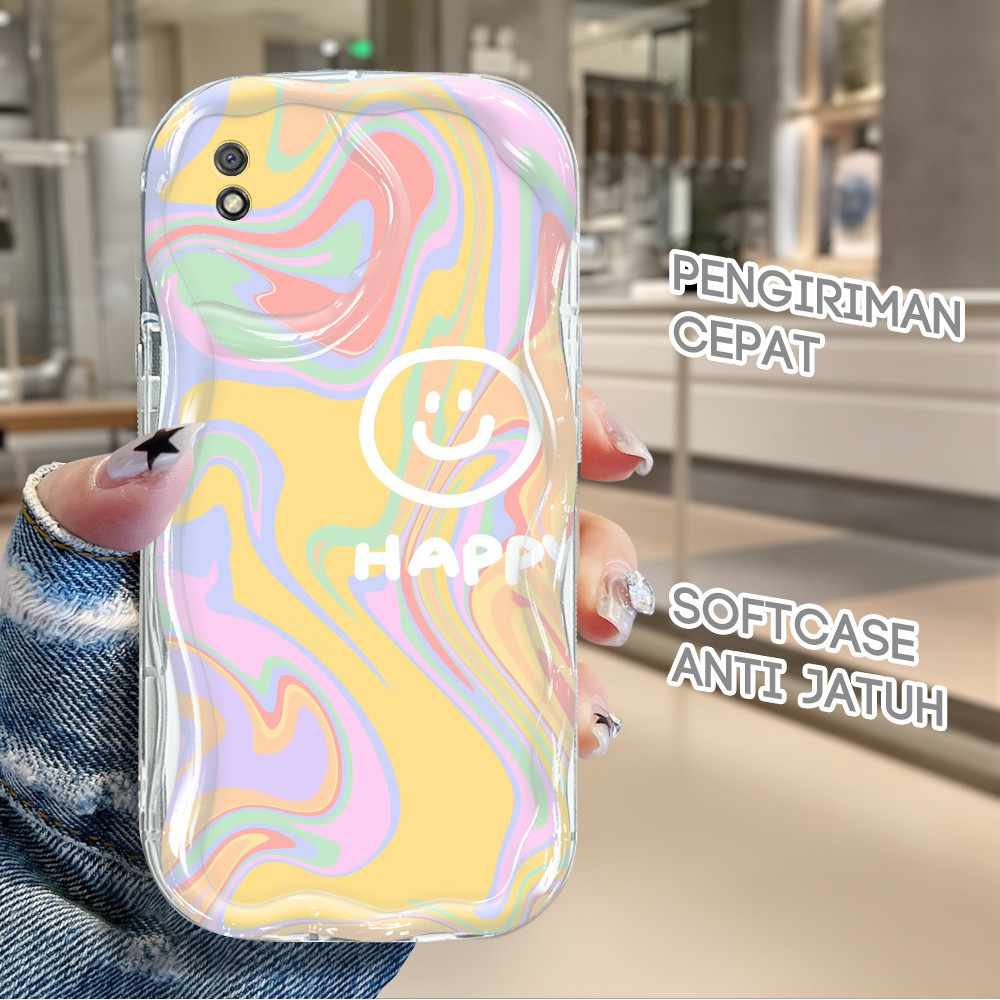 Xiaomi Redmi 9A Phone Case Softcase Kesing Cassing Hp Sofcase Casing Bergelombang Imut 3620