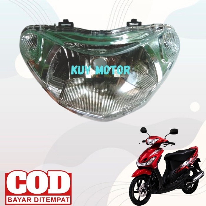Reflektor Lampu Depan Motor Yamaha Mio Sporty Smile Tahun 2007 2008 2009 2010 2011 2012