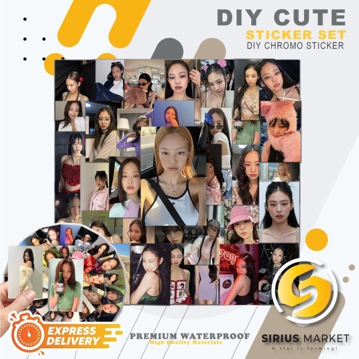 

45 PCS Stickers Series Jennie Girl Group Blackpink Sticker Waterproof