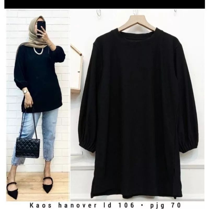 Dress Gamis Hanover Blouse Atasan Knit Eadatan