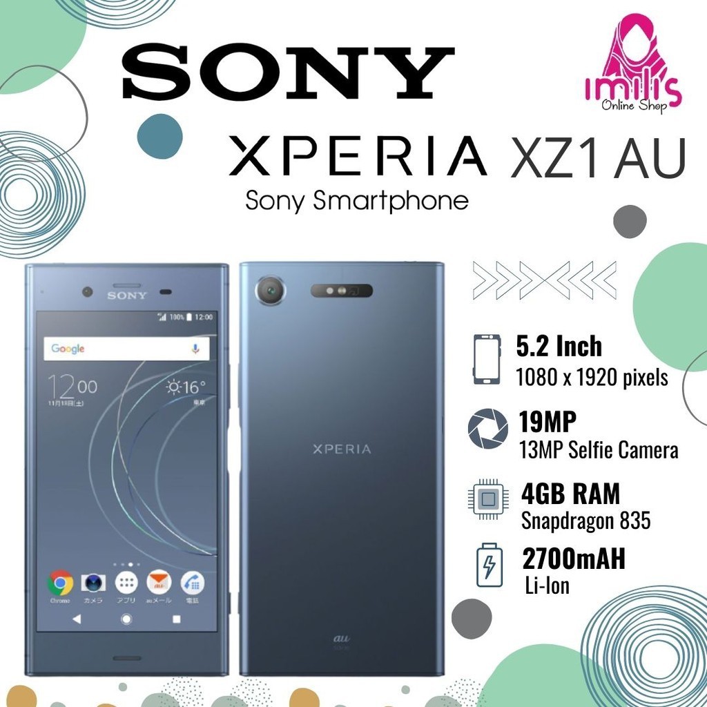 promo besar besaran [BEST SELLER] HP SONY XPERIA XZ1 au - SECOND ORIGINAL - Tahan Air & Debu - Spek 