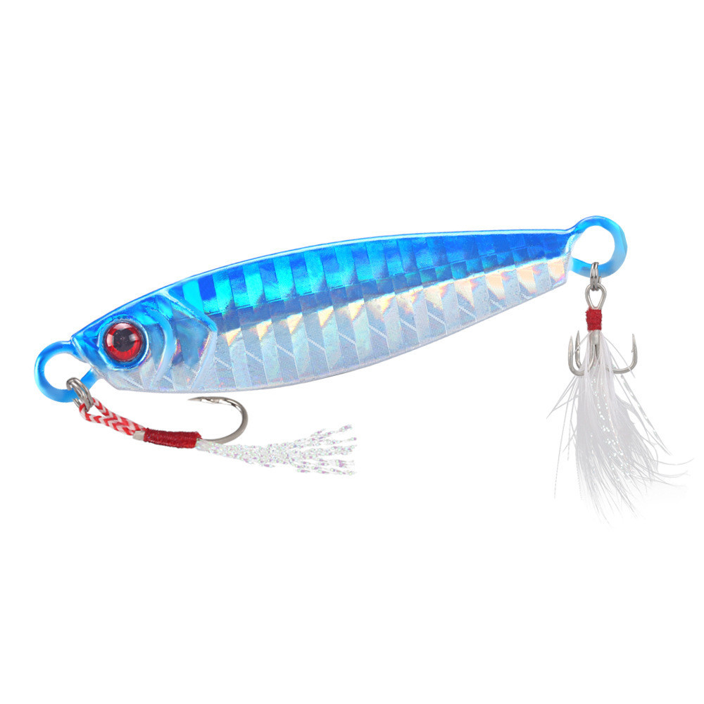 Umpan Pancing Laut Jarak Jauh Set Pelat Besi 7-30G Umpan Pancing Perahu Nelayan Laut Trolling Umpan 