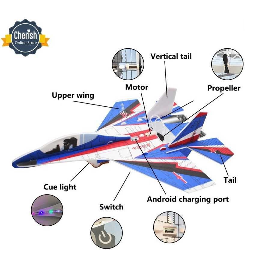 Mainan Pesawat Foam Elektrik | Pesawat Terbang Busa Elektrik Recharge