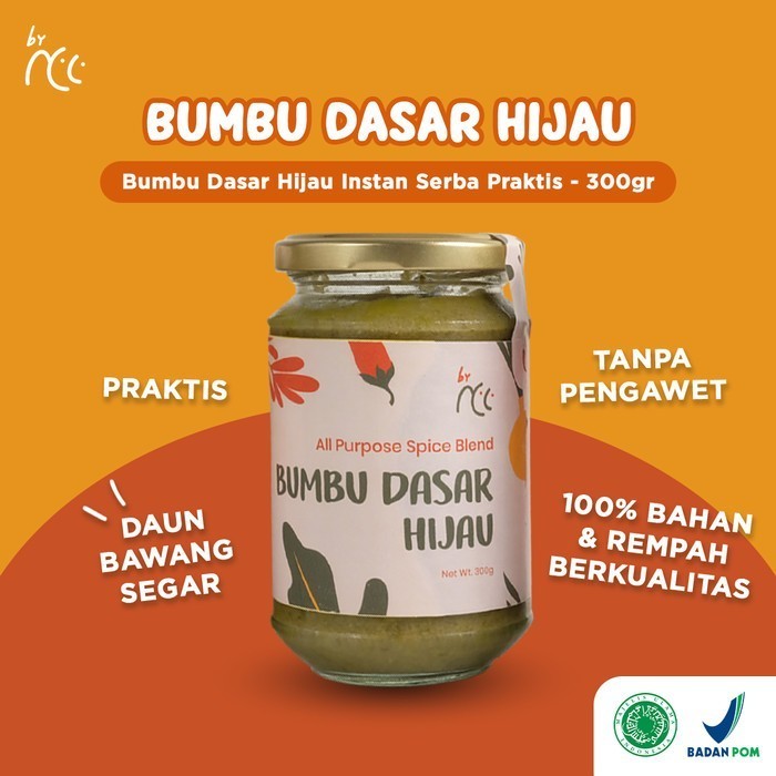 

[Bumbu Instan Siap Pakai] By NCC Bumbu Dapur Masak / Makanan Organik Termurah Tanpa Pengawet - Hijau 300gr