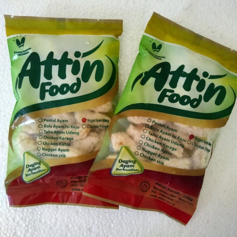 

Nugget Ayam Udang 250 gr by Attin Food