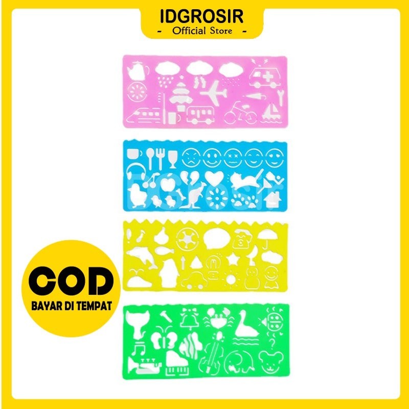 

Set 3 Penggaris Pengaris Pembantu Gambar Pola Bentuk Alat Tulis IDG-ST0022 IDgrosir