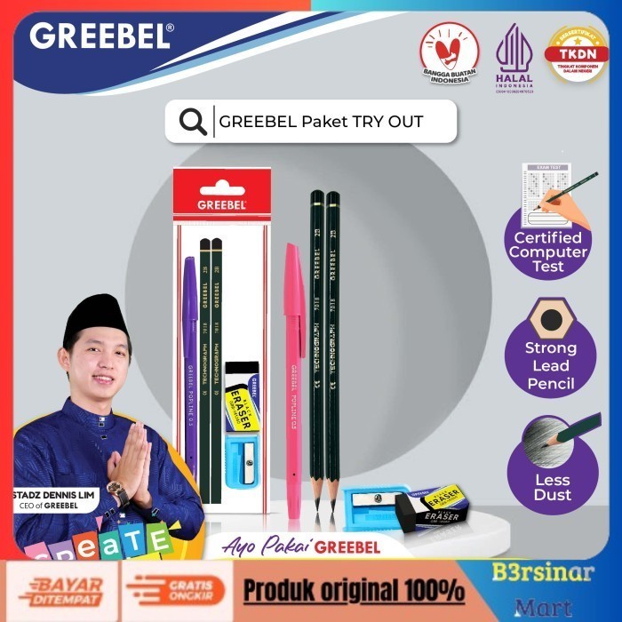 

[[KUALITAS TERBAIK]] GREEBEL PAKET ALAT TULIS TRY OUT/Stationary/Stationery Set COD