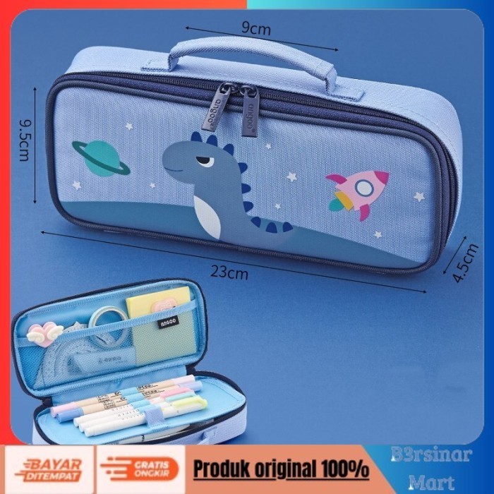 

[[KUALITAS TERBAIK]] Tempat Pensil / Angoo dreaming set Handbag Style Pencil Case Hand BLUE COD