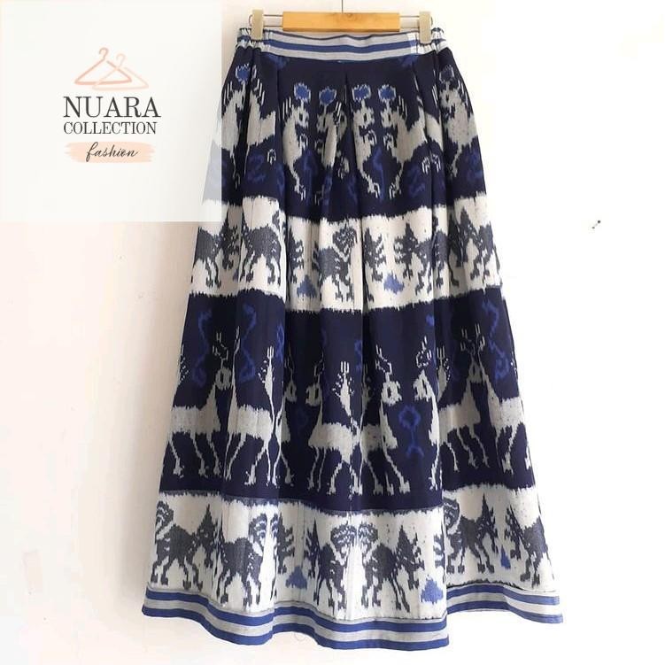 Nuara Collection Rok Lempit Tenun Motif SUMBA favorit - Rok Wiru Panjang Sumba - Rok Wiru Pinggang K