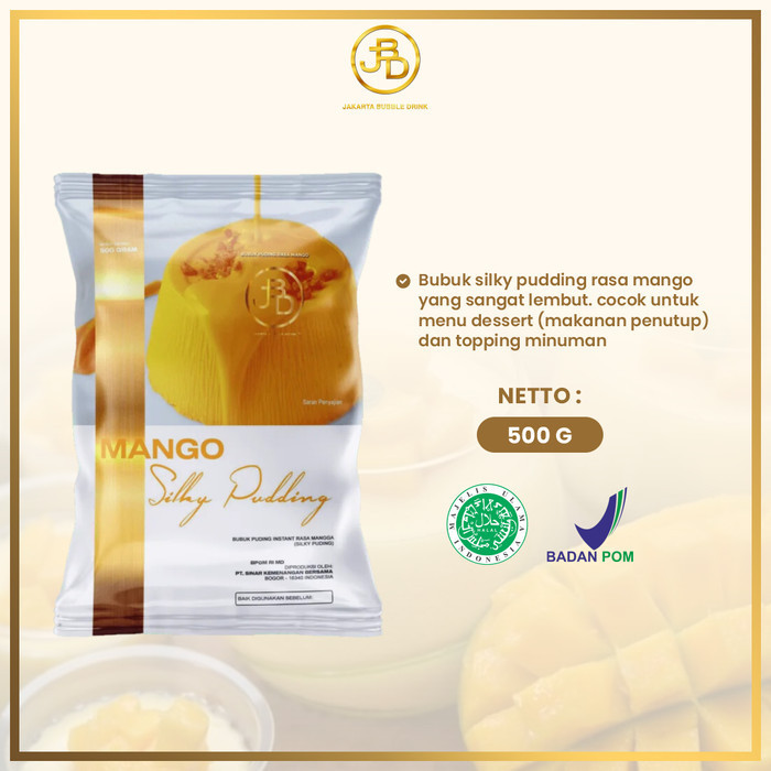 

Bubuk Silky Pudding Mangga 500gr || Jakarta Bubble Drink