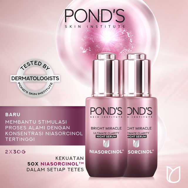 Pond's Bright Miracle Ultimate Clarity Night Serum 30G x2