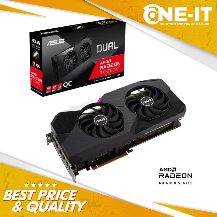 VGA ASUS Dual Radeon RX 6700 XT OC 12G 12GB GDDR6
