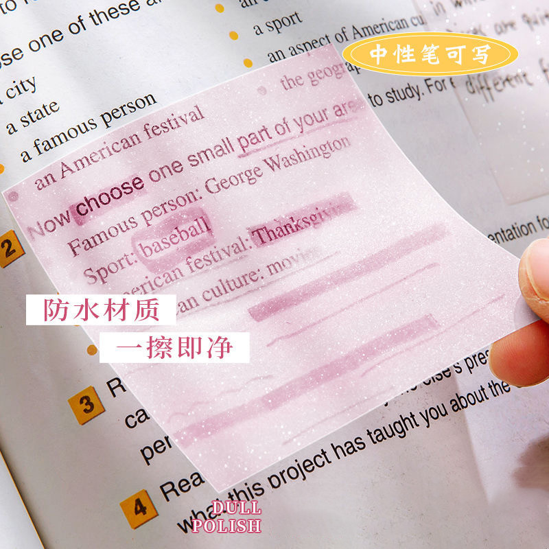 

Sticky Note Transparan Anti Air Tahan Air Transparent Sticky Note Waterproof Memoalat Tulis Sekolah barang aesthetic