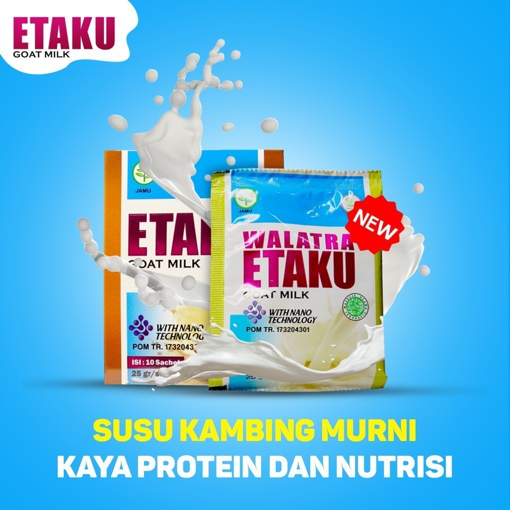 

Flashsale Etaku Disc 1 Box 45% Walatra Susu Kambing Etaku - Goat Milk Untuk Kesehatan Tubuh 100% Berkhasiat Di Solo Bisa COD