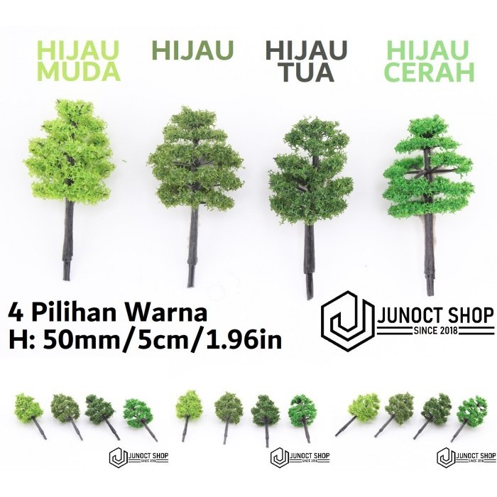 Maket Pohon Rindang 50mm 5cm N TT HO Scale 1:150 1:144 1:120 1:100 1:87 MG RG HG Gundam Grade Miniat