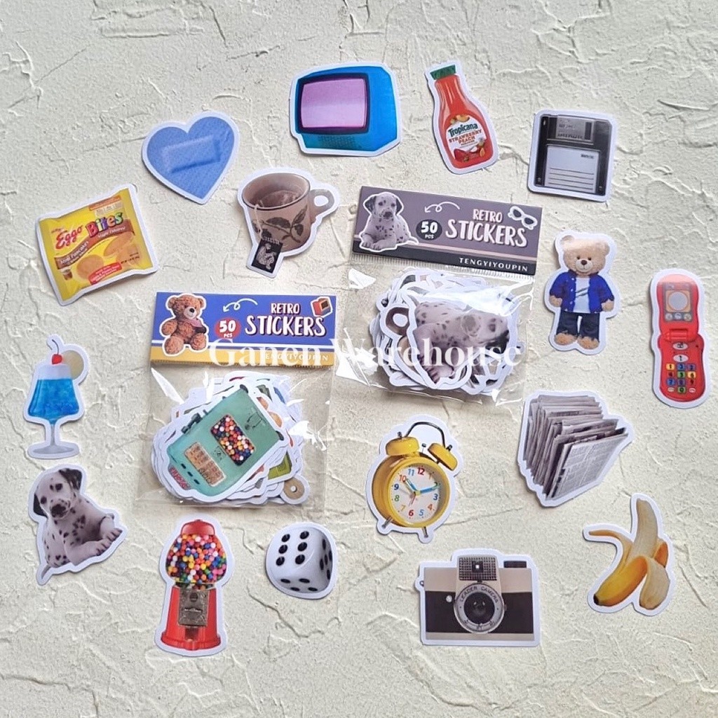 

[GW] 50pcs Sticker Retro Stiker Deco Journal