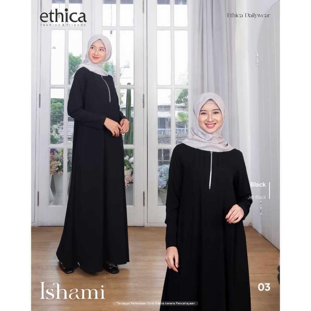Ethica Ishami 03 Dress Muslim Daily Wanita Gamis Acara