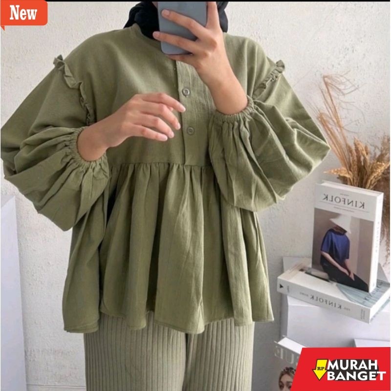 Atasan Wanita Kekinian Alensa Blouse Atasan Wanita