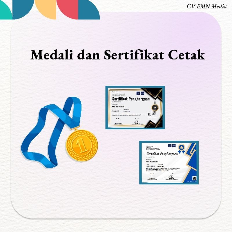 

Medali dan Sertivikat Cetak