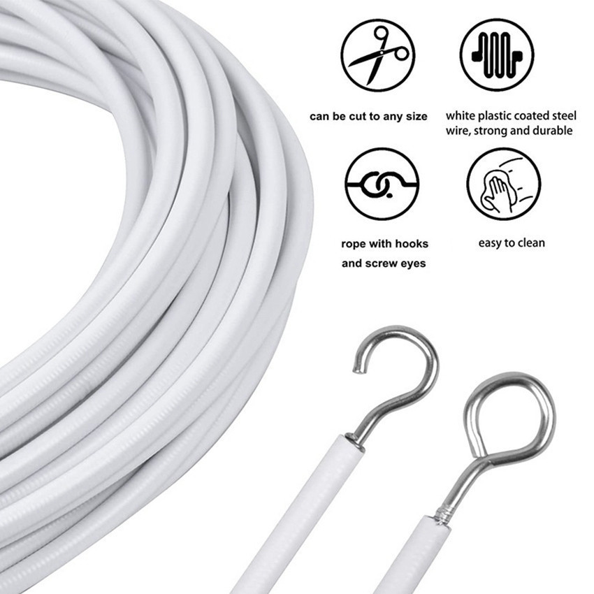 5Meter Kawat Gorden Kolong Dapur Tali Hordeng Alat Pasang Korden Kawat Spiral / Tali Gordeng Kawat