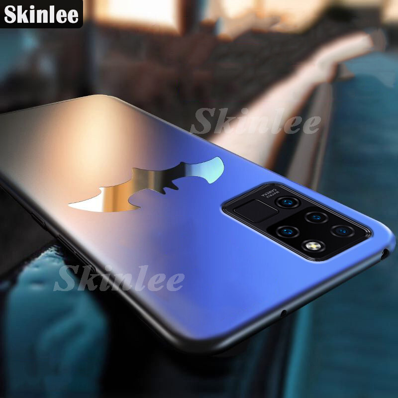 For Oukitel C21 Casing hp Luxury Frosted Matte Back Slim Metal Bat Man Non-slip Protective for Oukit