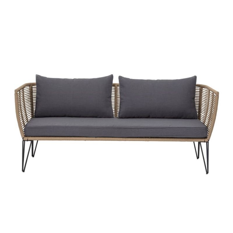sofa dengan anyaman ratan sofa besi Rotan sofa bar sofa taman sofa outdoor best
