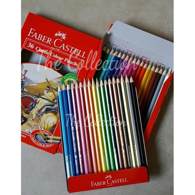 

✨LARIS✨ -ATK0080FC 36warna Classic Colour Pensil Warna Faber Castell 115856