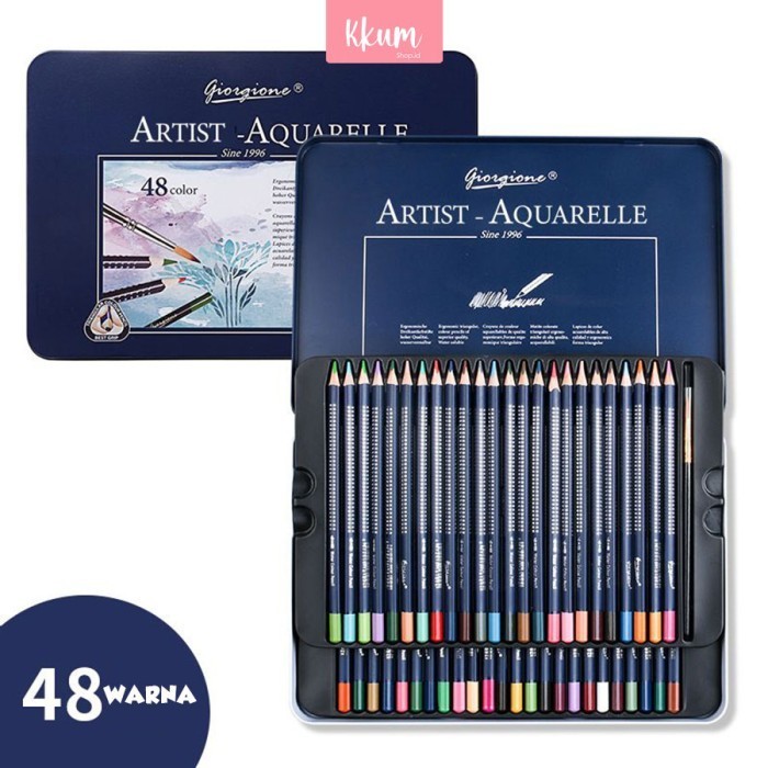 

✨LARIS✨ -Oil Pensil Warna 12/24/48 WaterColor/ Pencil Color - 12 Warna