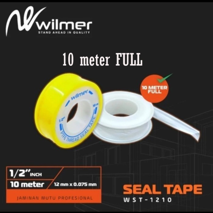 

LG09 WILMER Sealtape Full 10 Meter Seal Tape Isolasi Kran 12 mm