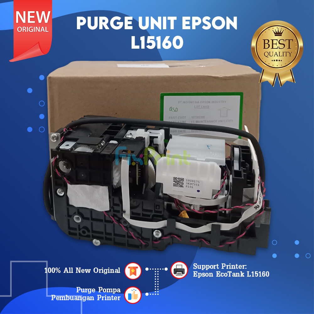 Purge Unit Printer L15160 Pompa Epson Pembuangan EcoTank Printer L15160 Pump Assembly Cleaning kit I