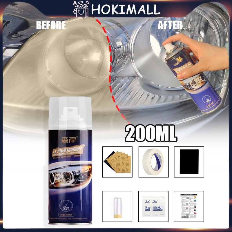 1SET Pembersih Kaca Lampu Mobil Dan Kusam Headlight Restored Headlamp Polish Headlight Restored