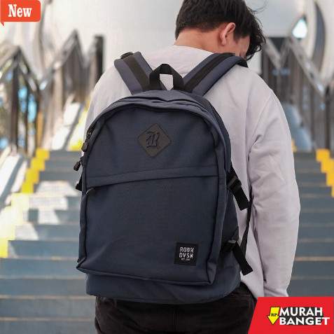 Tas Ransel Pria Kekinian Rown Dvsn Bag pack Black - Rown Division Official Tas Ransel Pavo Black