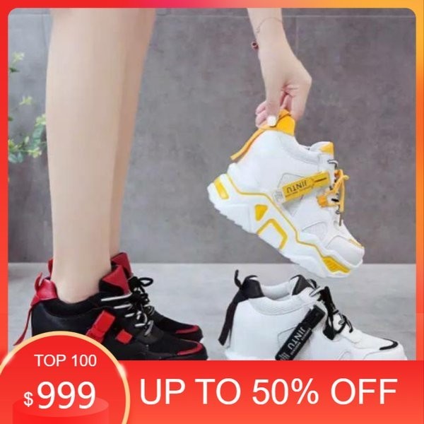Spesial - Sepatu Boots JINTU Fashion Sport Korea Wanita Pria Dewasa Modis Sepatu Semi Boot Kasual Pu